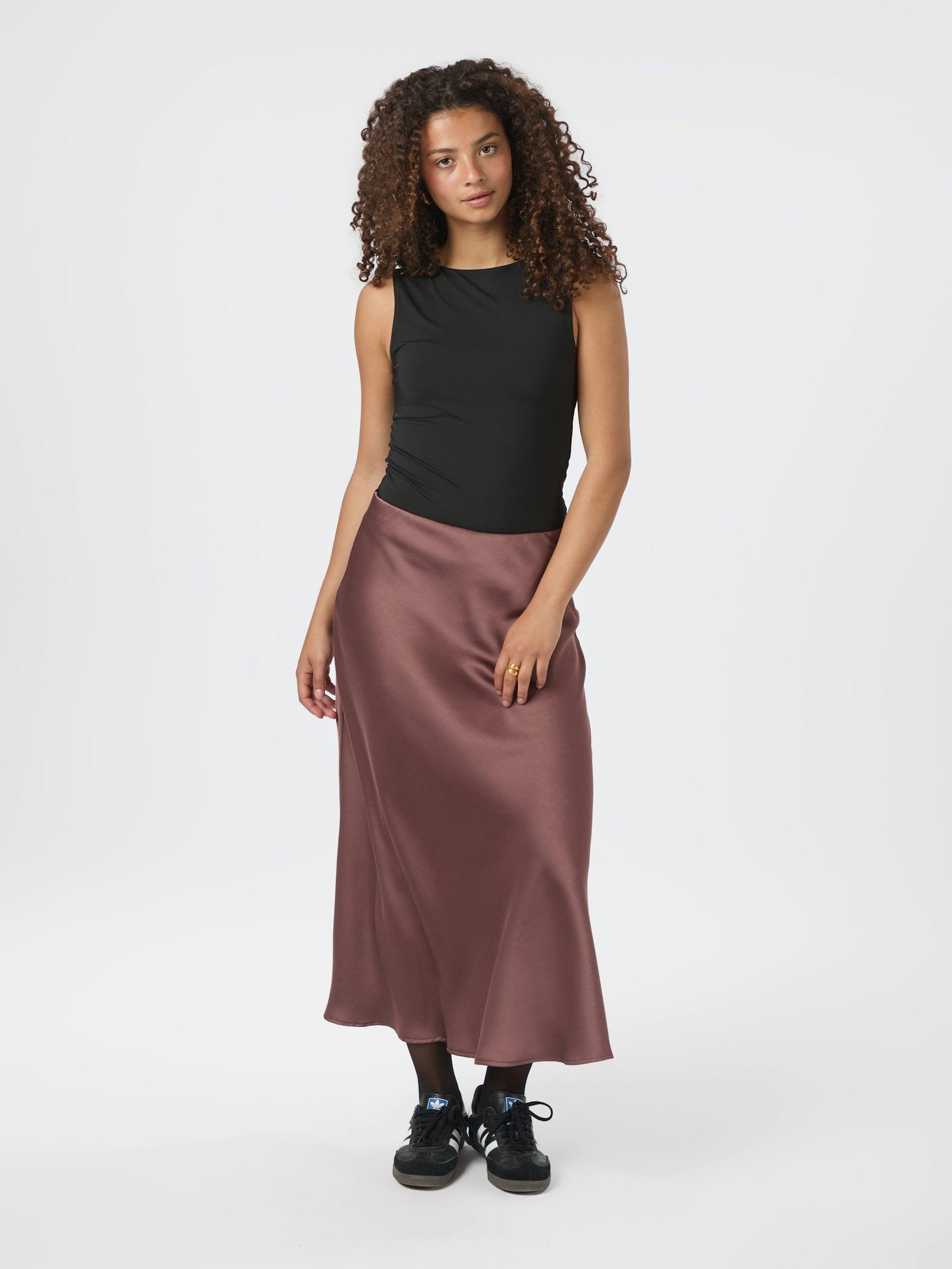 Bovary satin skirt