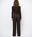 Olya Velvet Layering Mesh Top