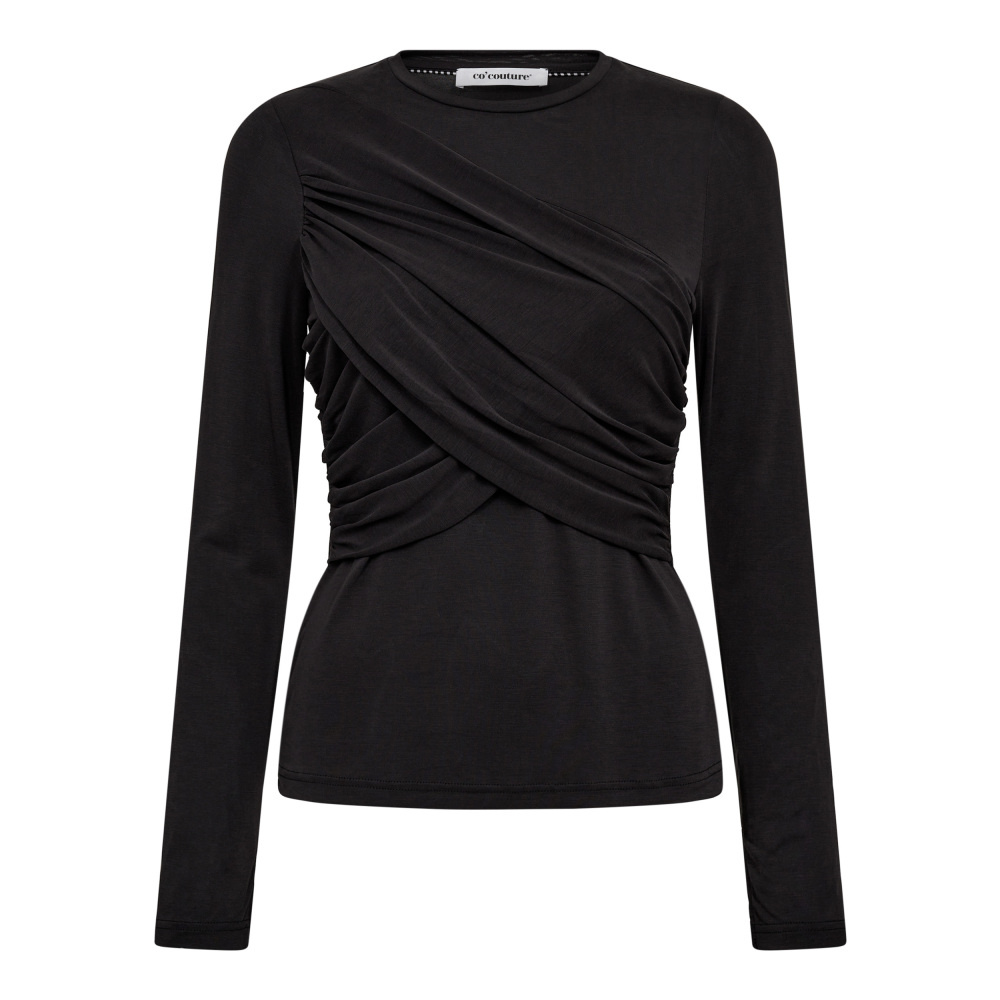 Co'couture Camilla Drape LS Blouse