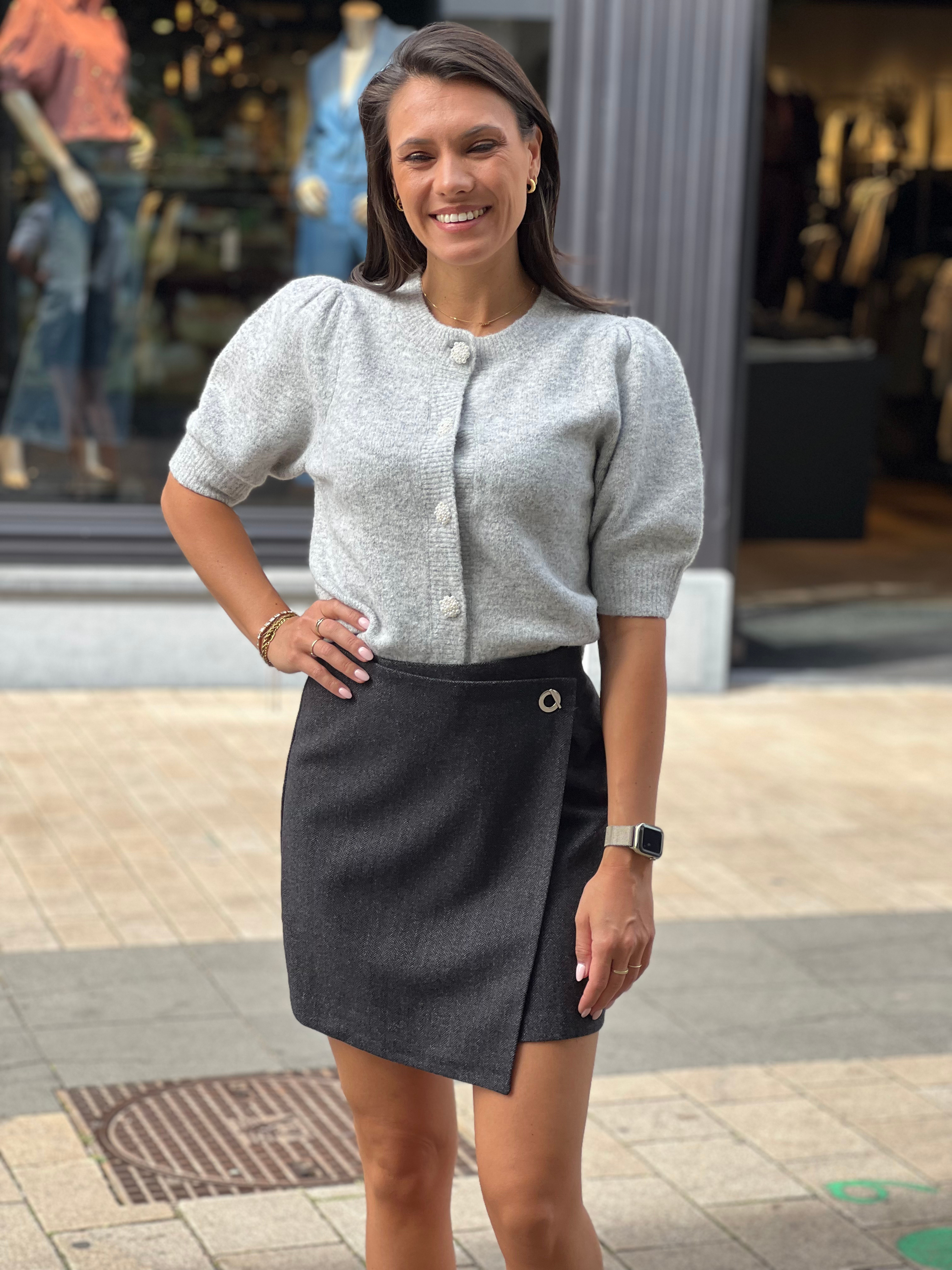 Marisi Herringbone Skirt