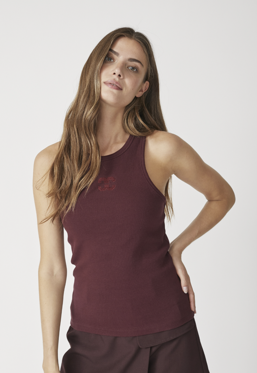 Co'couture Sahara  Embroidery Tank Top