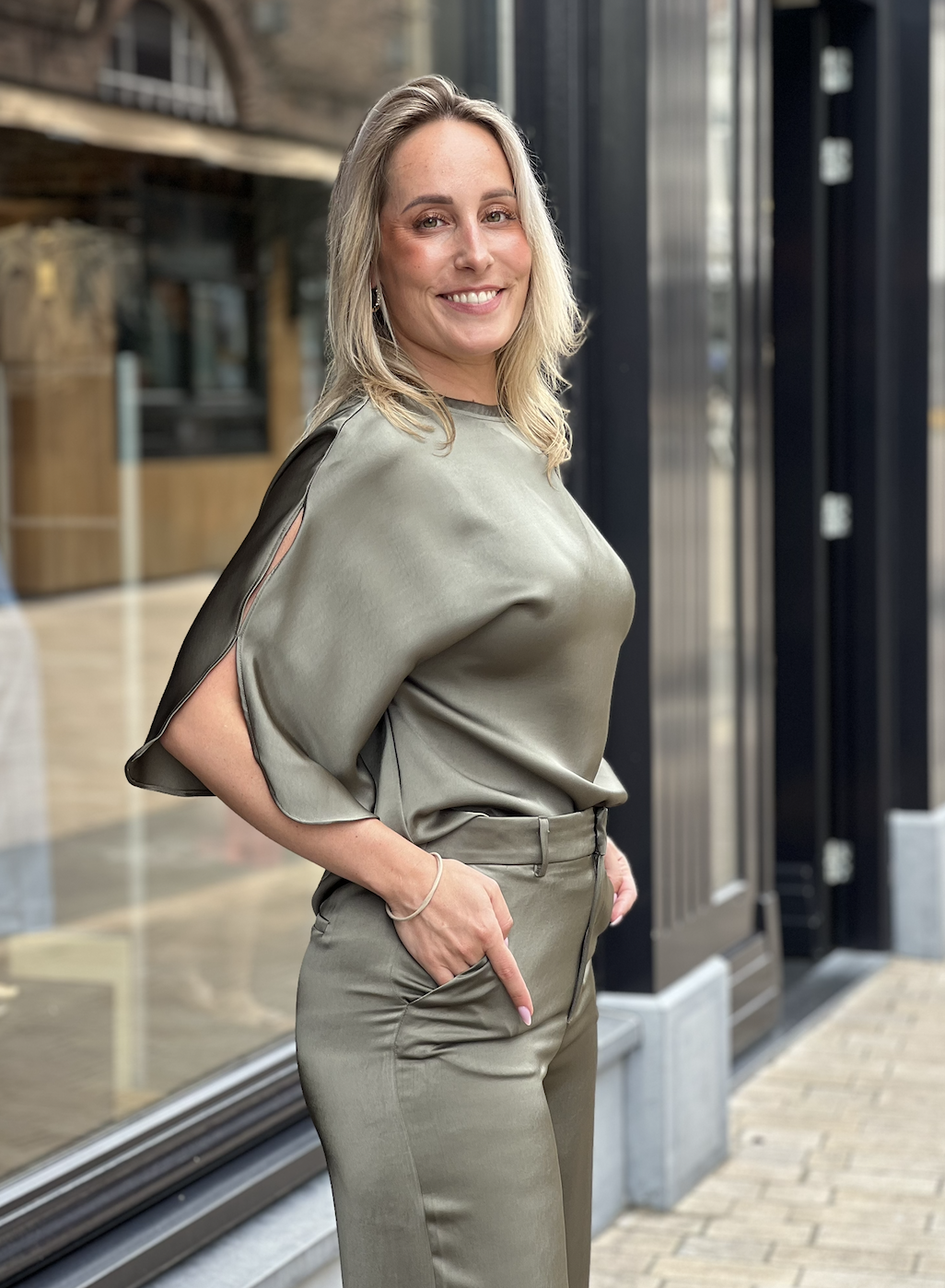 Liora Heavy Sateen Blouse