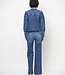 Belvina button up wide leg jeans