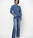 Piper pleated denim shirt