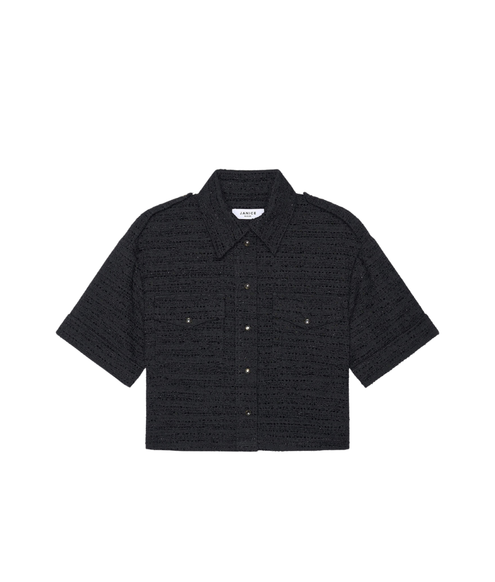 Janice Spike Tweed Lurex Blouse