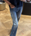 Belvina button up wide leg jeans