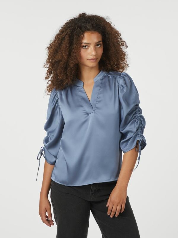 Neo Noir Alvira drapy blouse