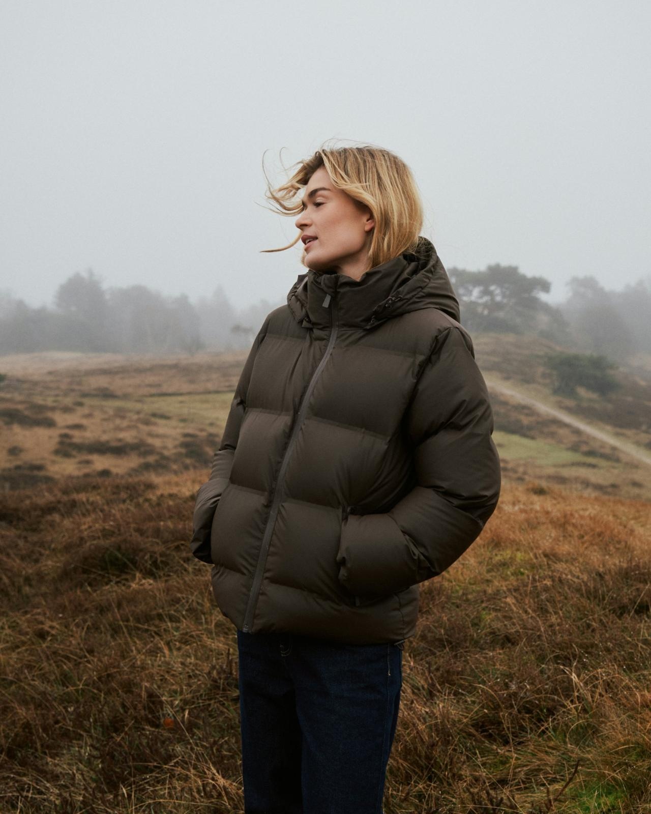 Neo Noir Fox Puffer Jacket