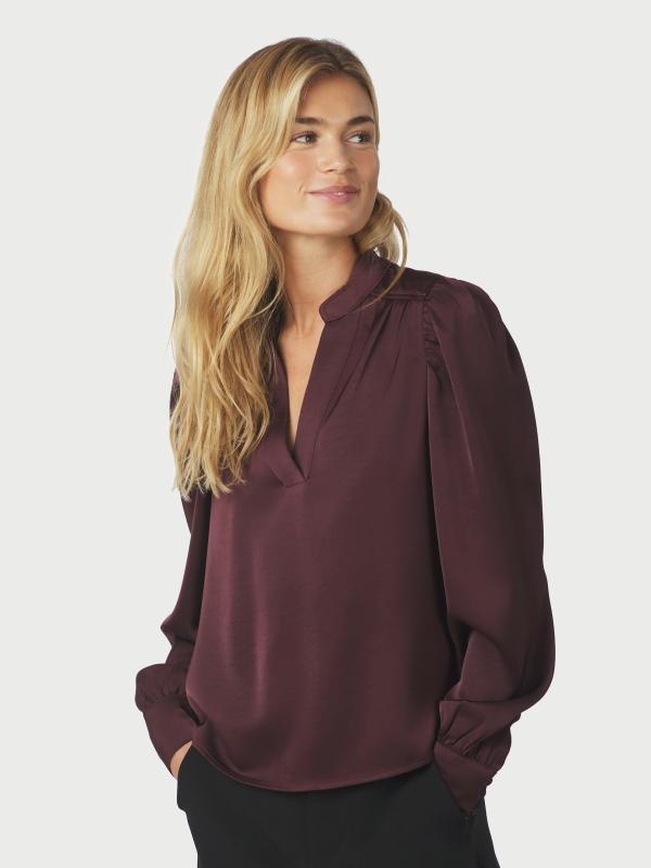 Neo Noir Rosslyn Heavy Sateen Blouse