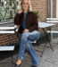 Belvina button up wide leg jeans