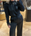Jules creased satin pants