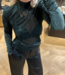Olya velvet layering mesh top