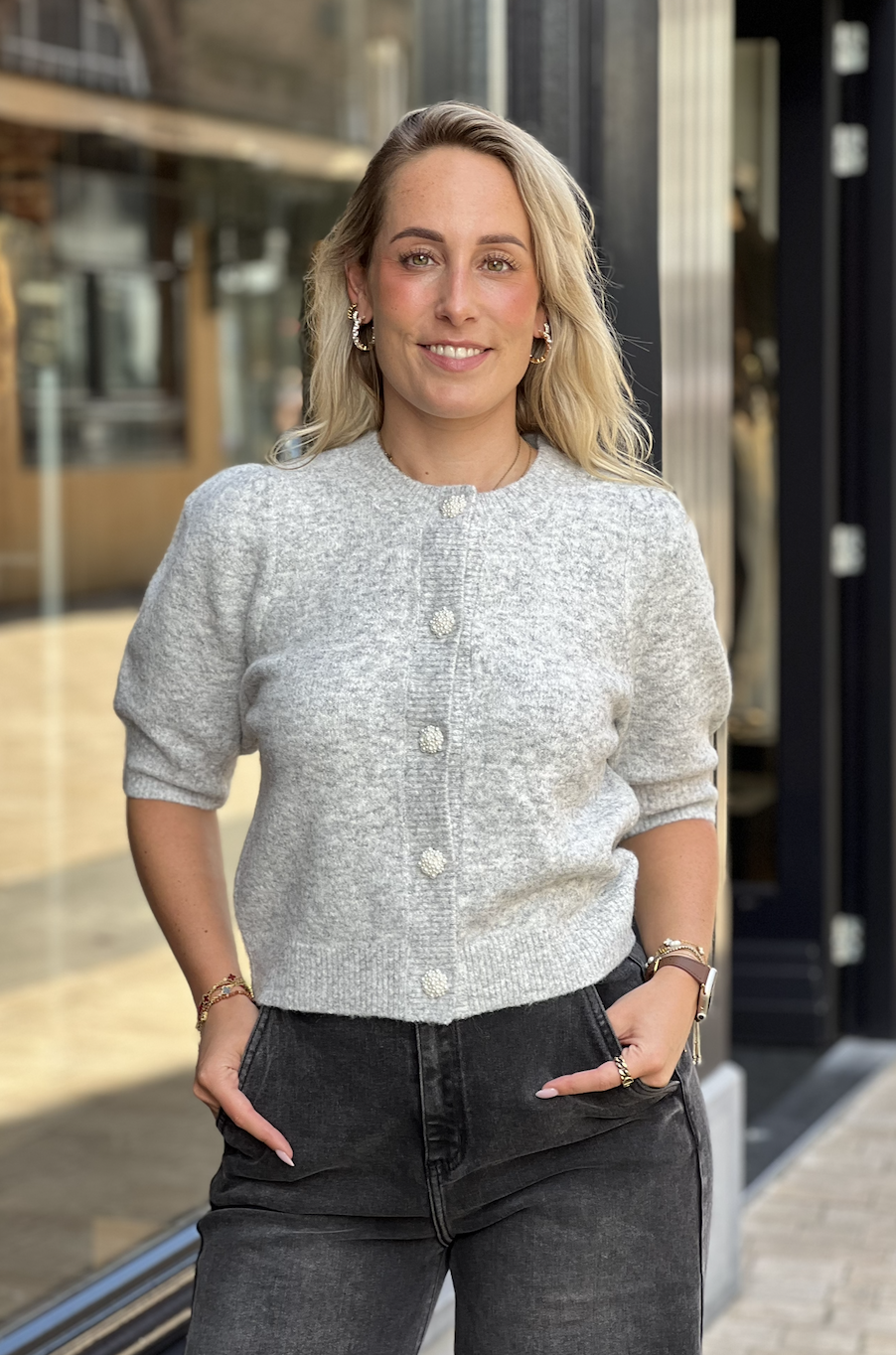 Trudy Deco Knit Cardigan