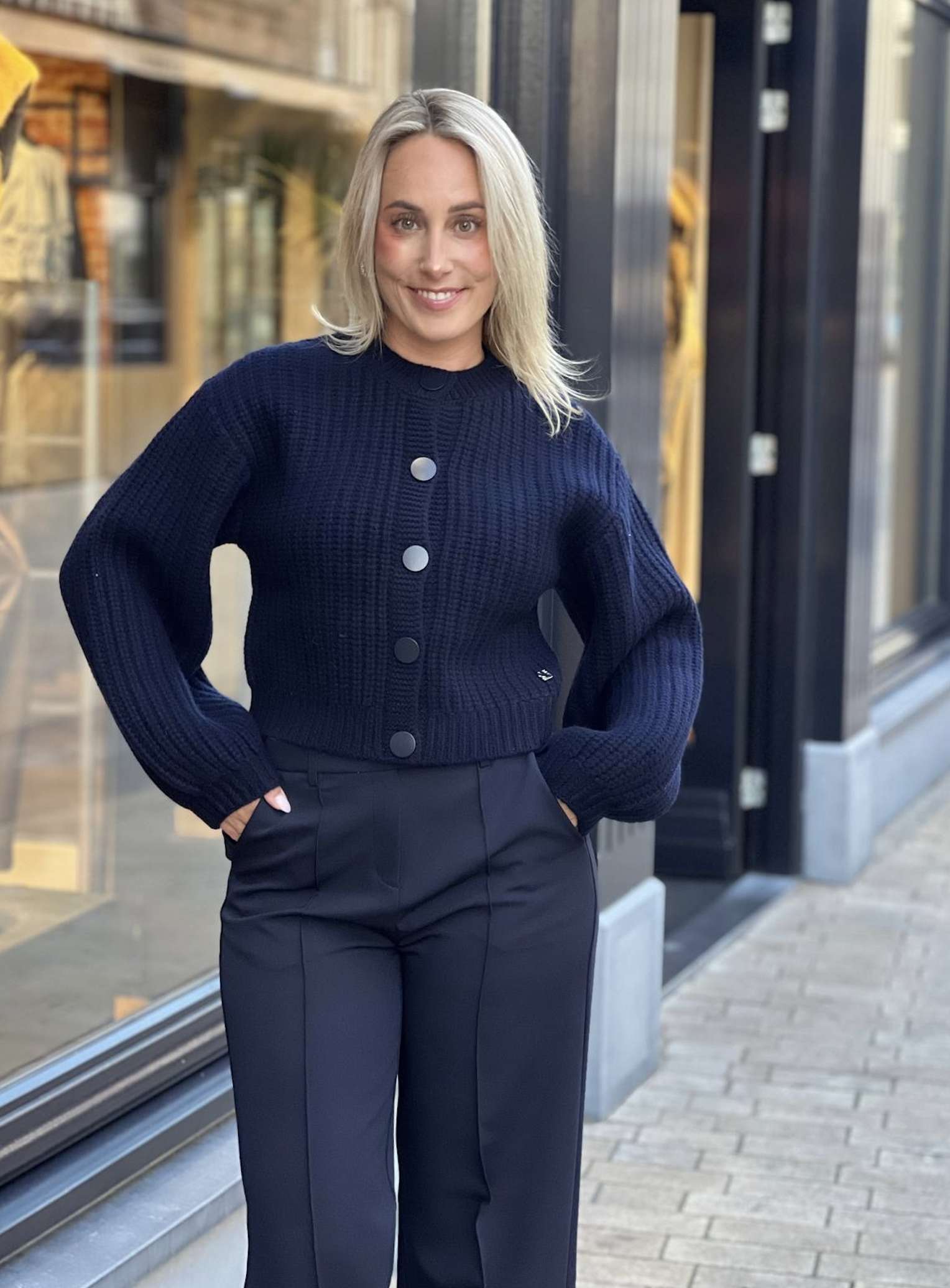 Zinnia Chunky Wool Cardigan