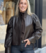 Kyrilo cropped leather jacket