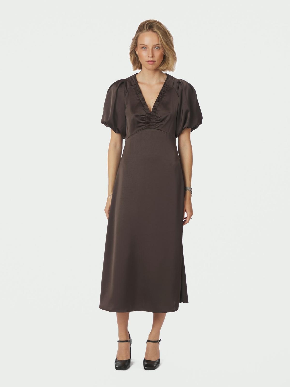 Neo Noir Illana Heavy Sateen Dress