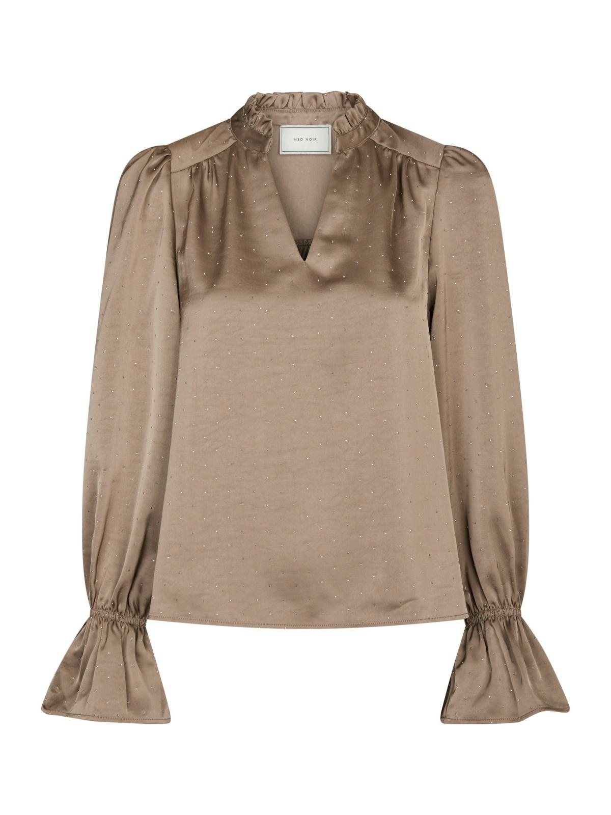 Neo Noir Amara Heavy Sateen Bedaz Blouse