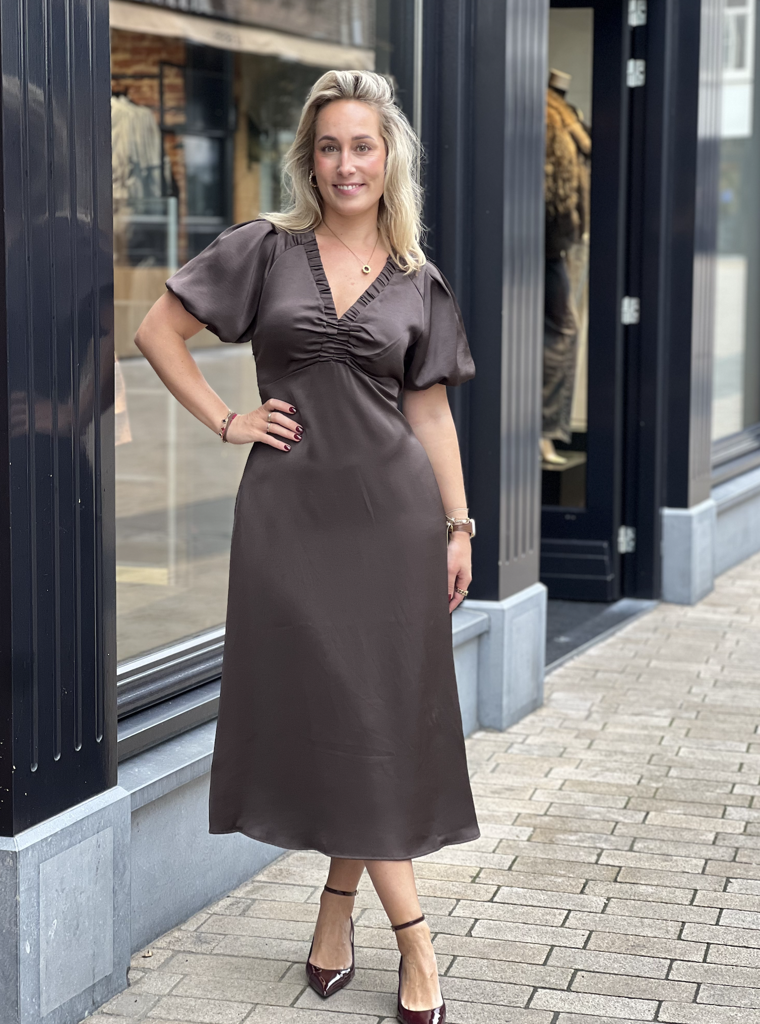 Illana Heavy Sateen Dress