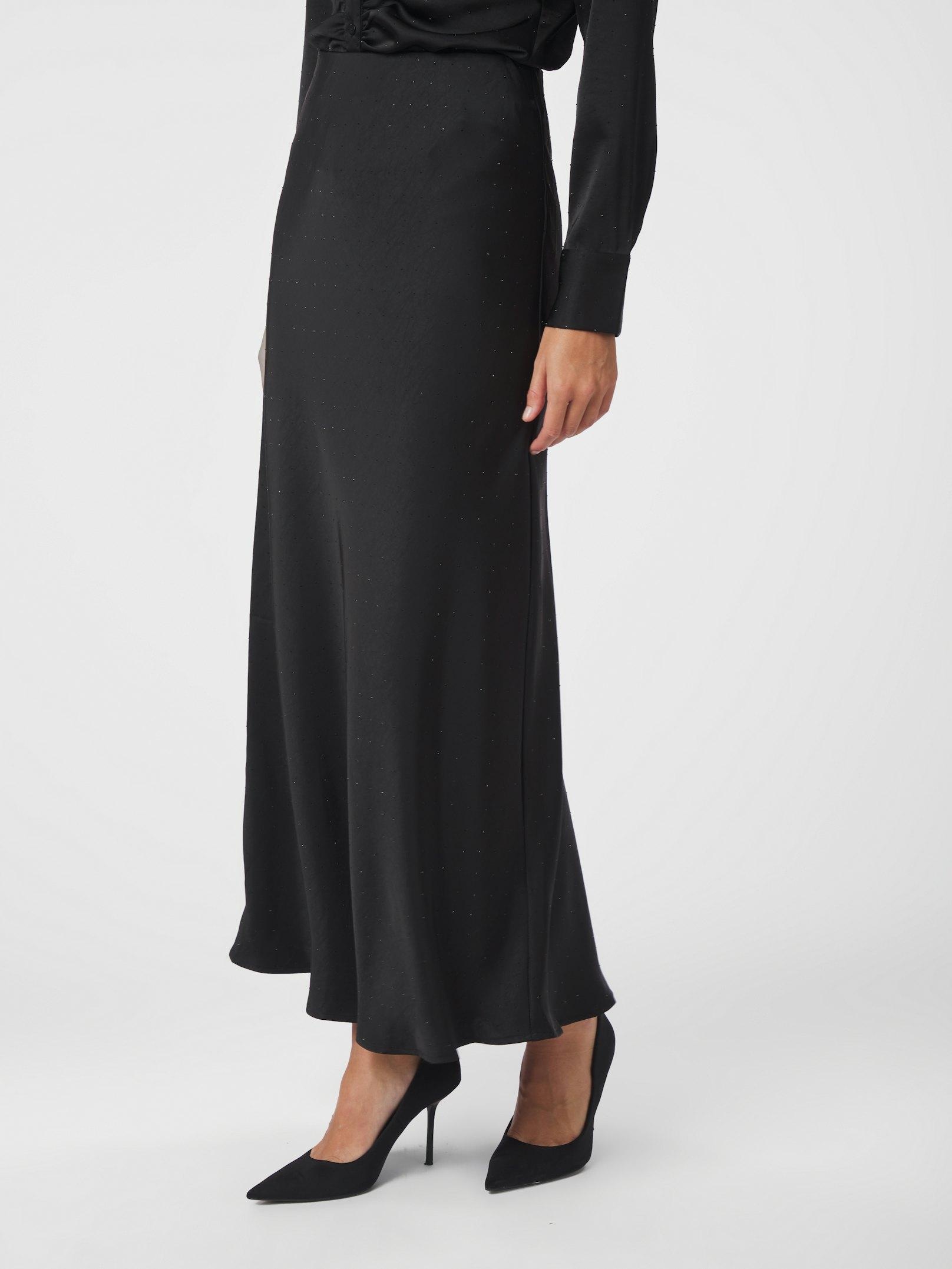 Neo Noir Viso Heavy Sateen Bedaz Skirt