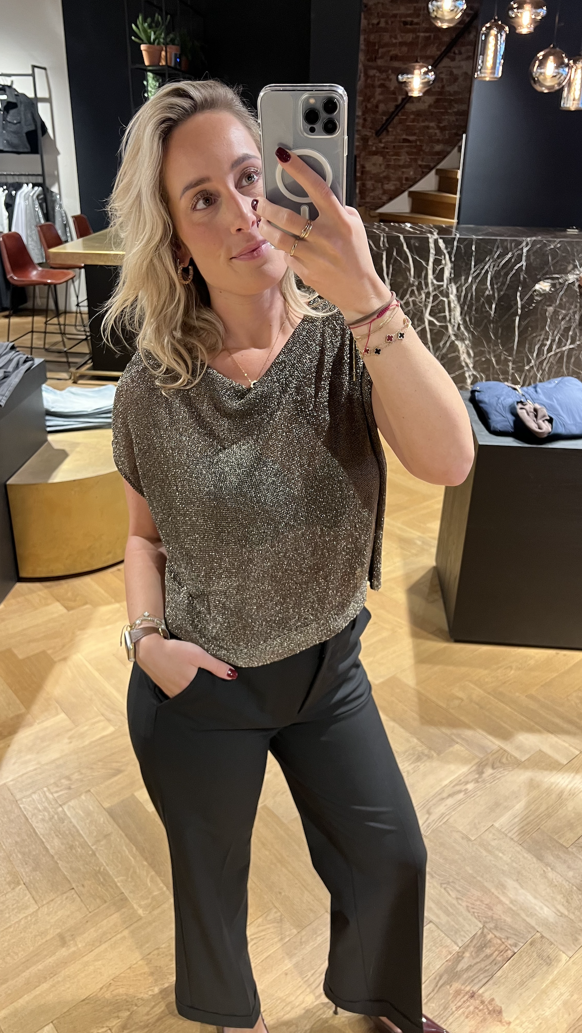 Olly Knit Waterfall Top