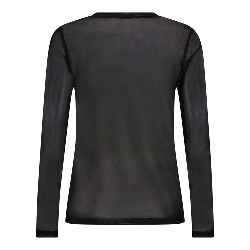 Mesh O-Neck Top