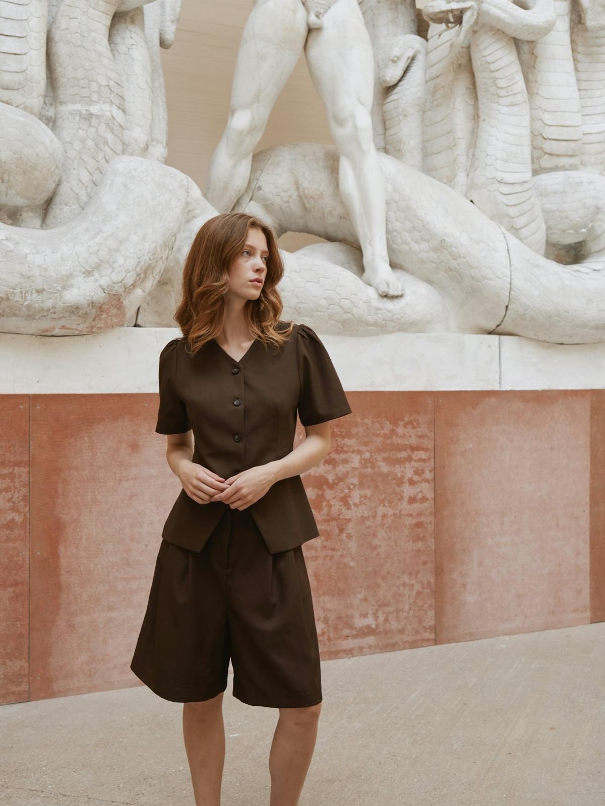 Neo Noir Jules Structure Blouse