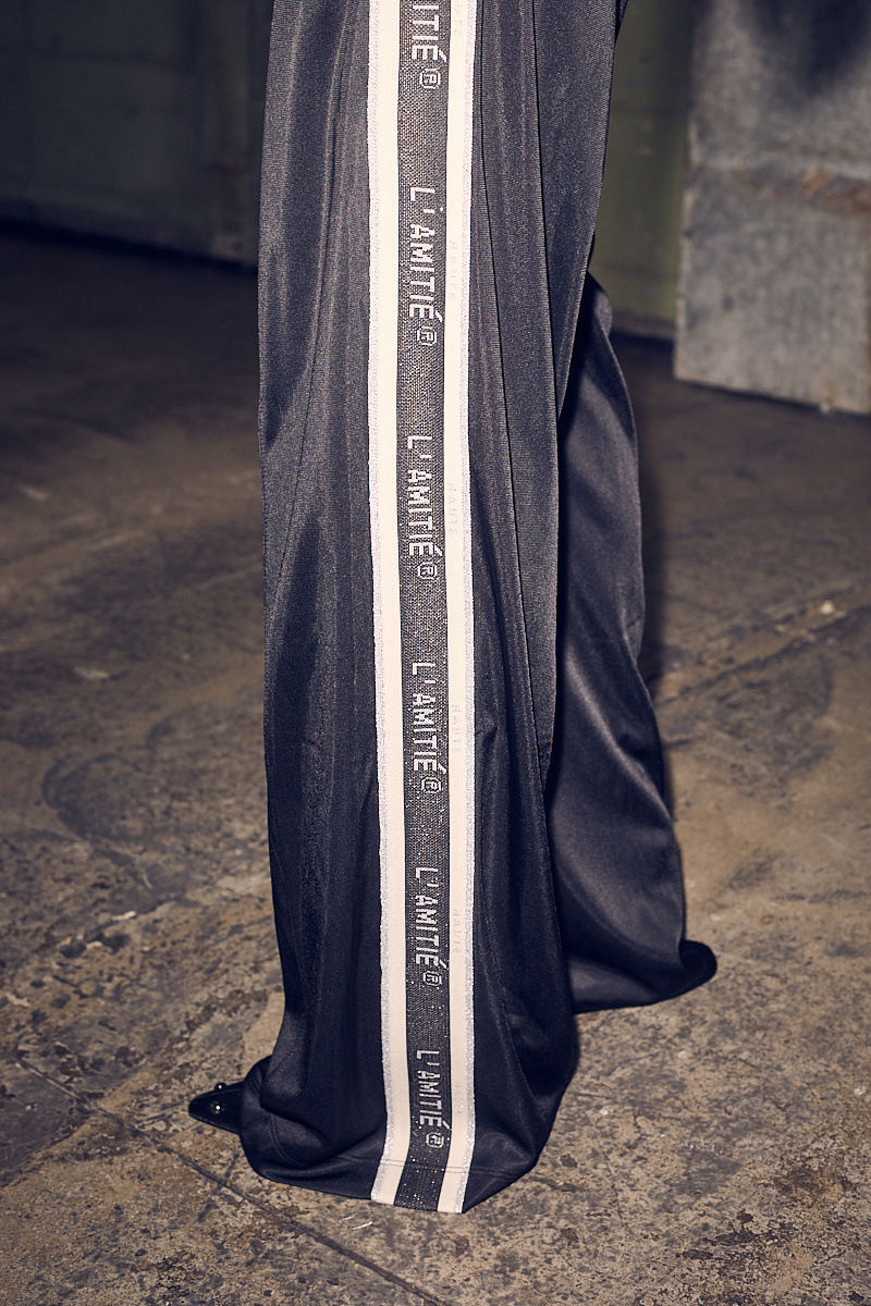 Baggy Lurex Logo Tall Track Pants