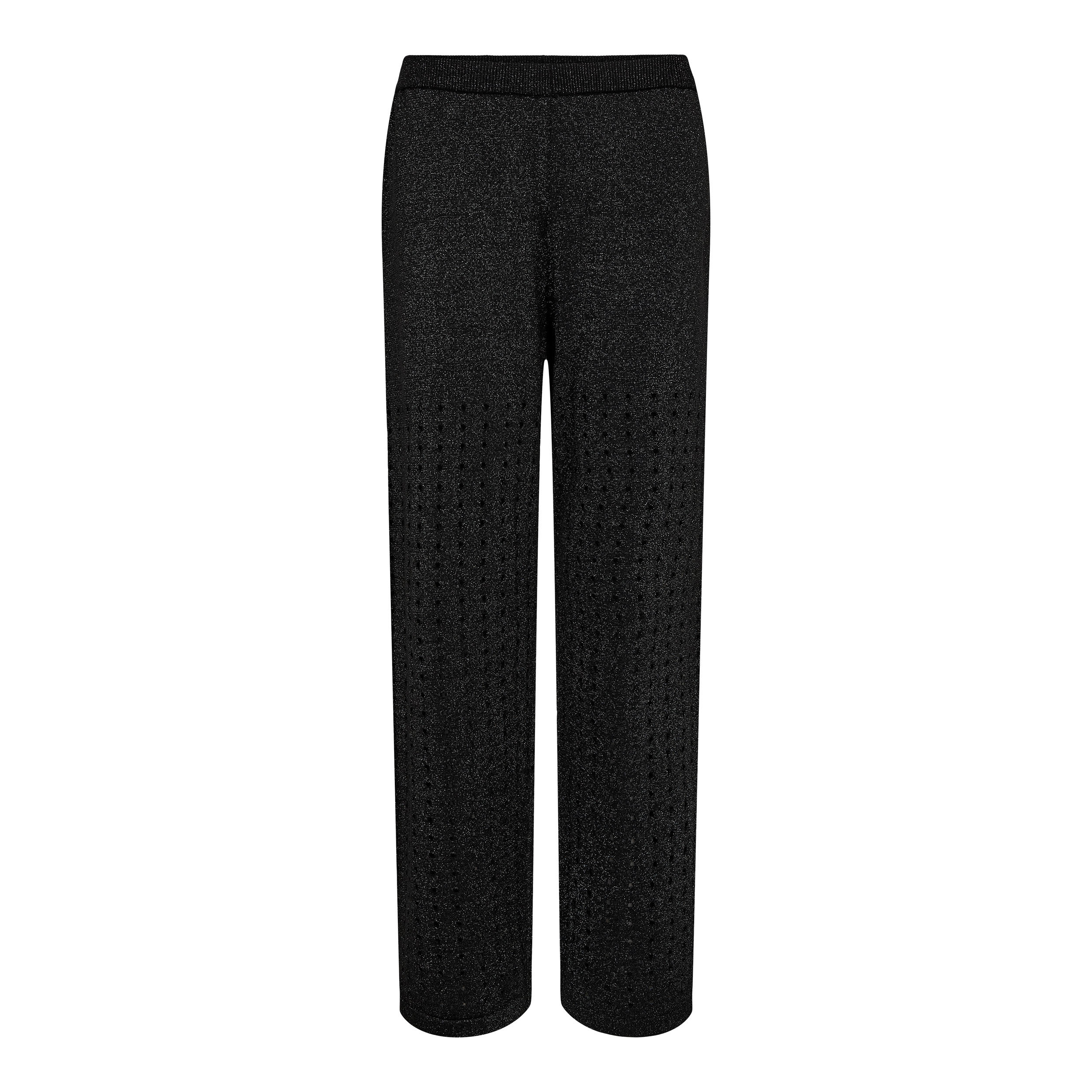Hole Lurex Knit Tall Pants