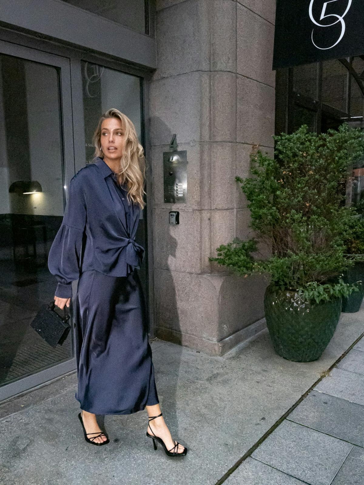 Vicky Heavy Sateen Skirt