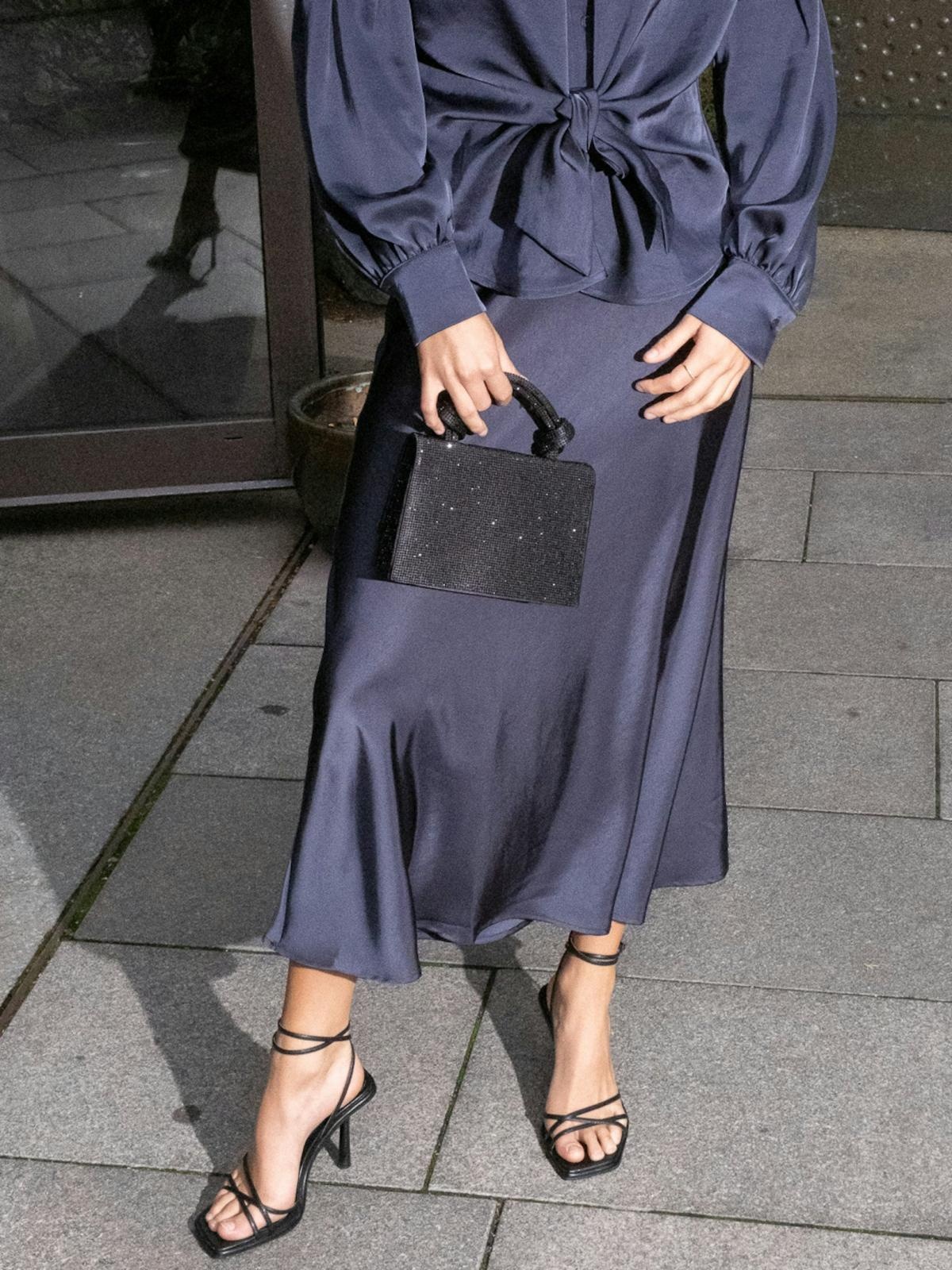 Vicky Heavy Sateen Skirt