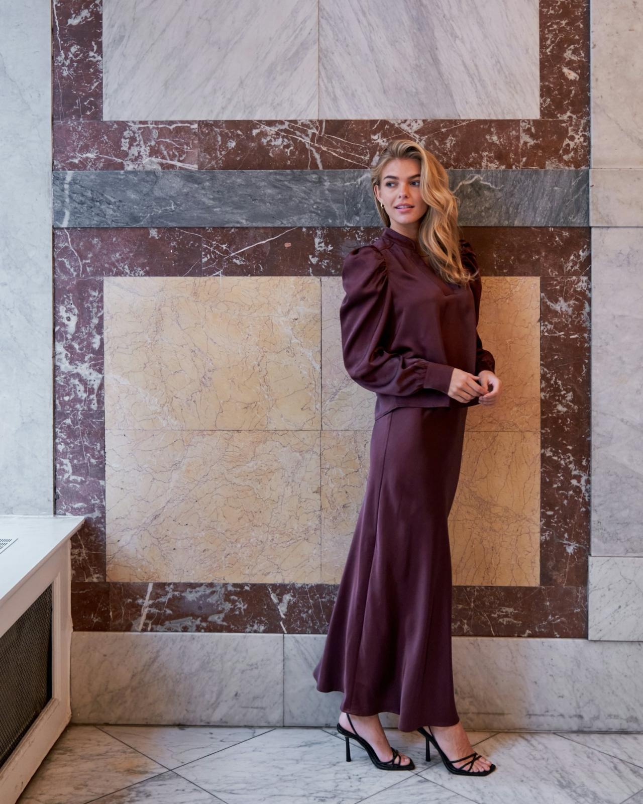 Vicky Heavy Sateen Skirt