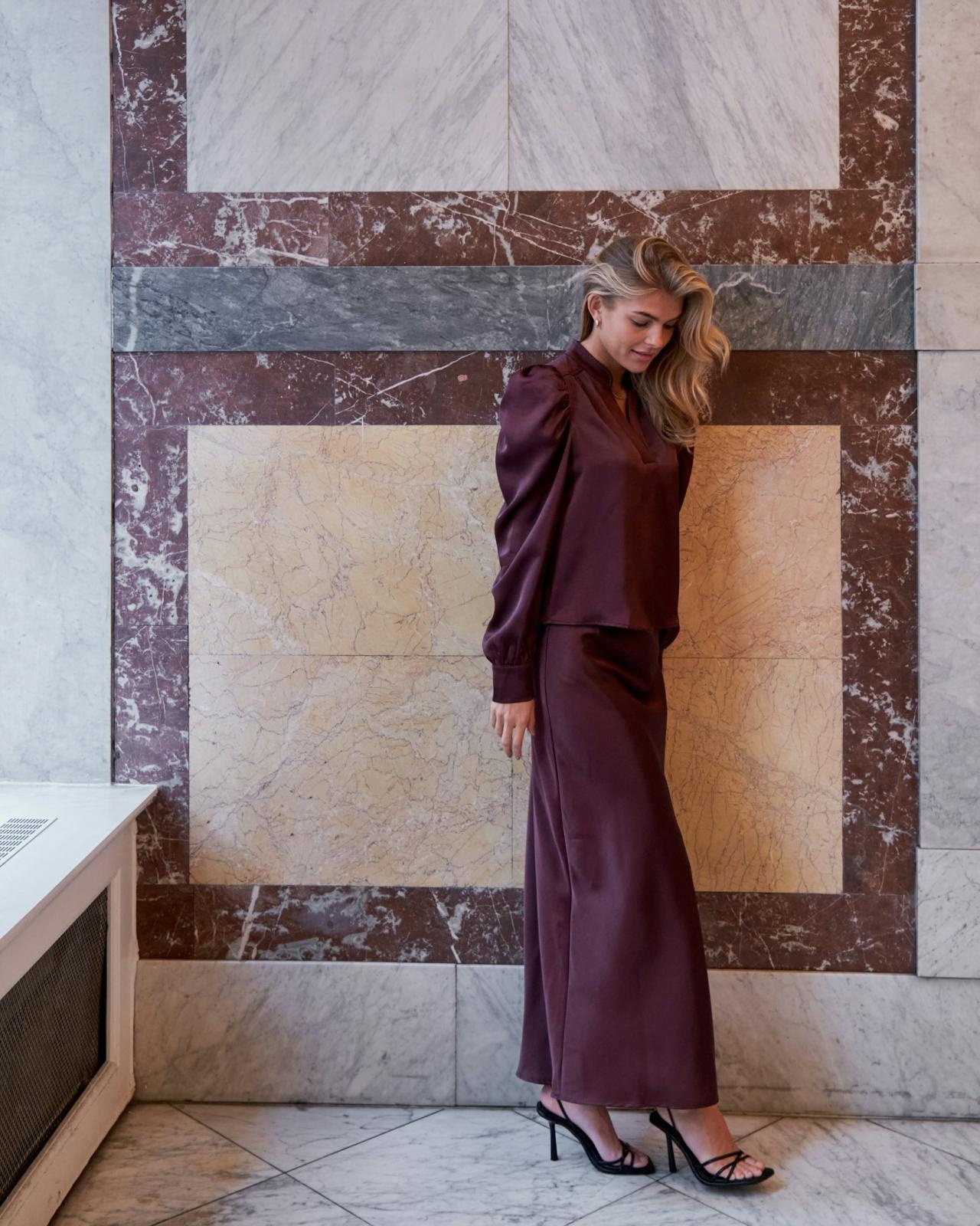 Vicky Heavy Sateen Skirt