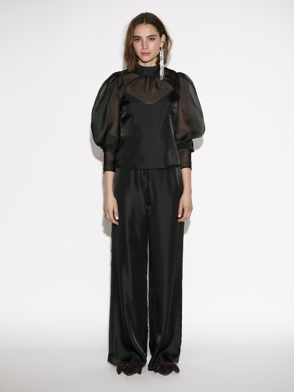 Ocean Puffy Sleeve Top