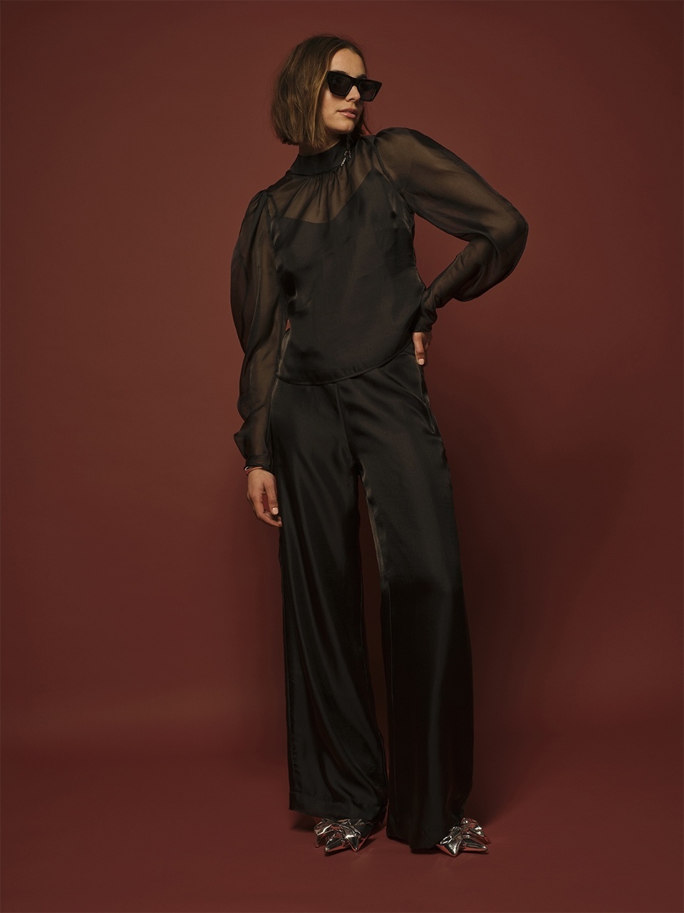 Ocean Puffy Sleeve Top