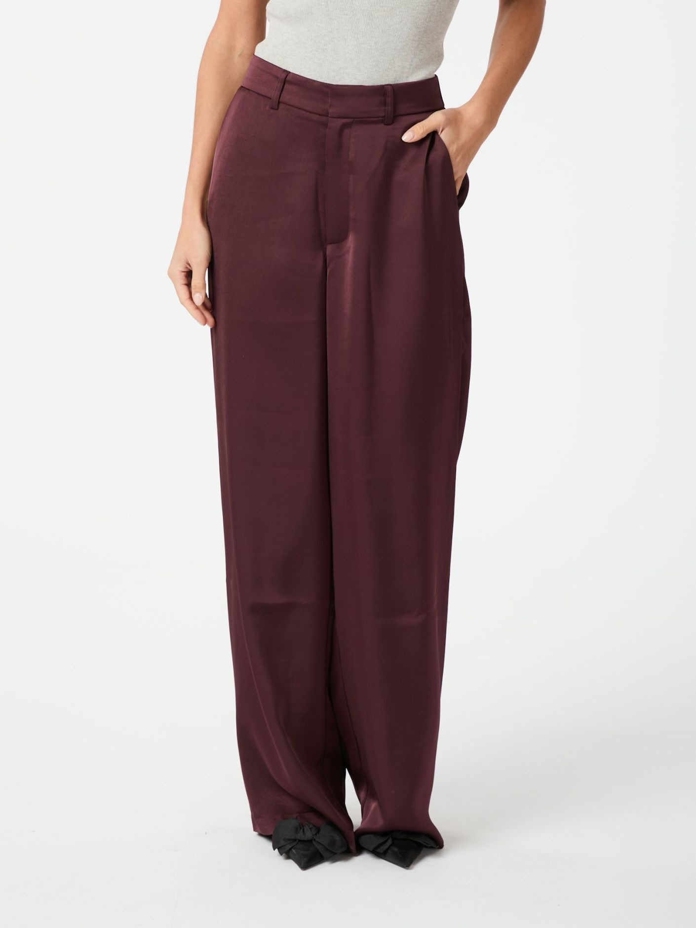 Neo Noir Emmett Heavy Sateen Pants