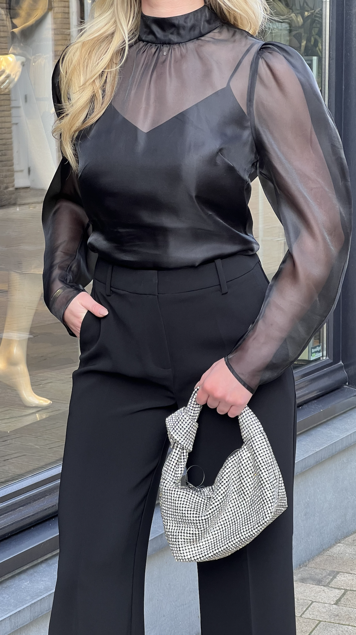 Ocean Puffy Sleeve Top