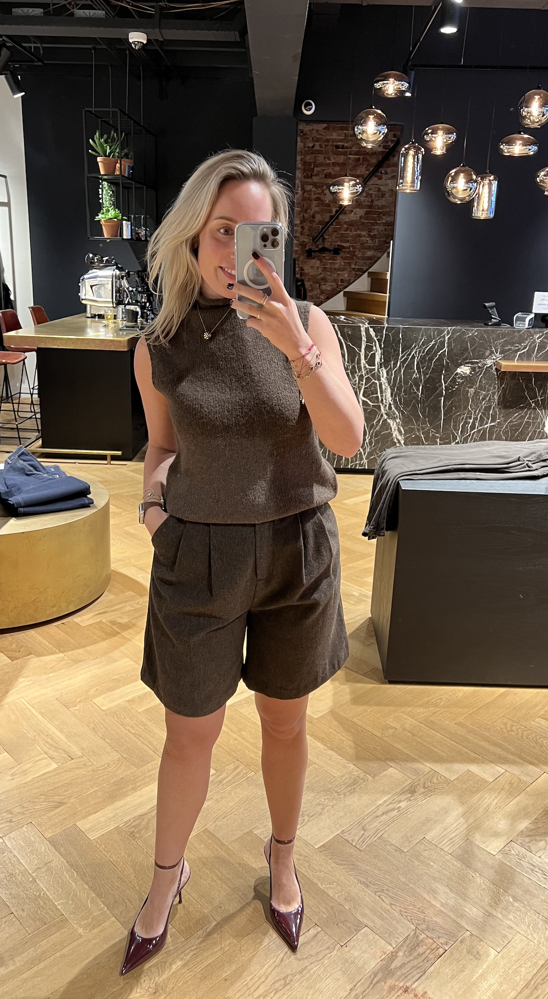 Nika Mini Check Shorts