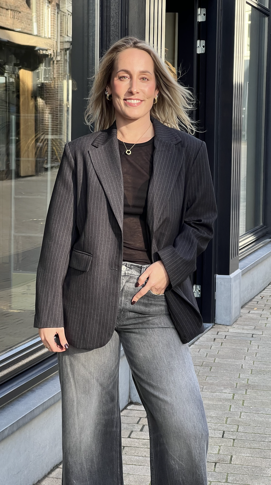 Marielle Button Back Blazer