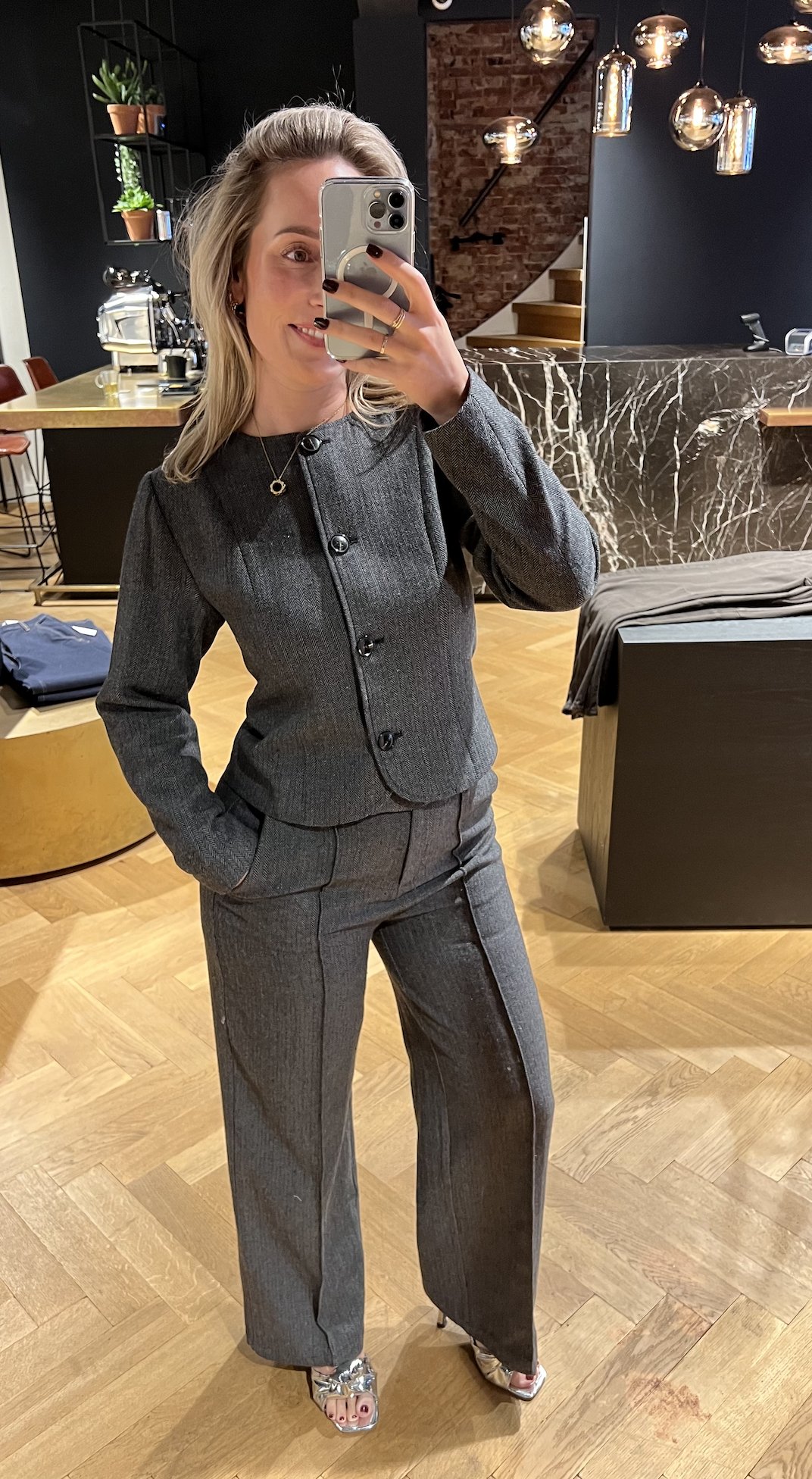 Sury Herringbone Pants