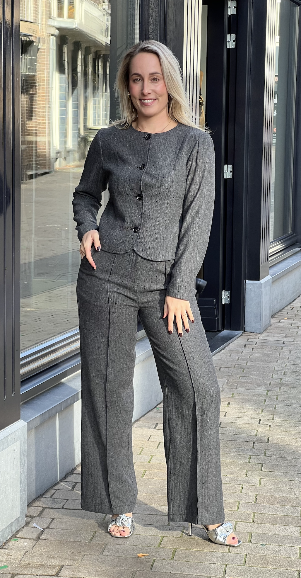 Sury Herringbone Pants