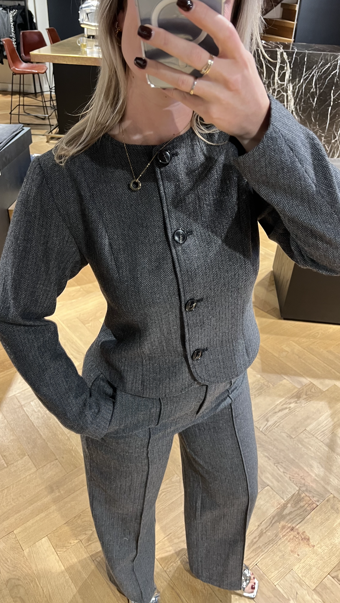 Amanda Herringbone Jacket