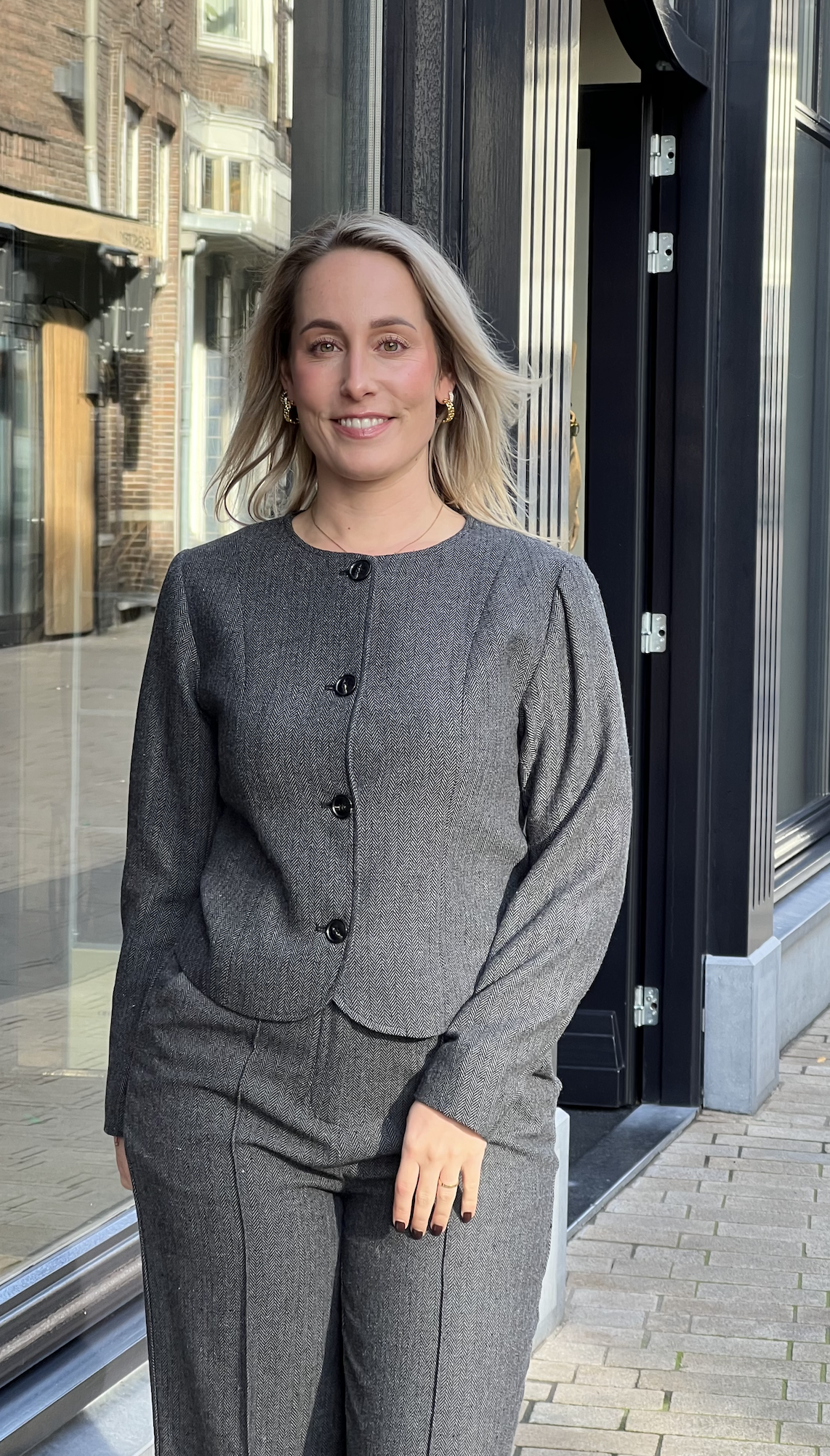 Amanda Herringbone Jacket