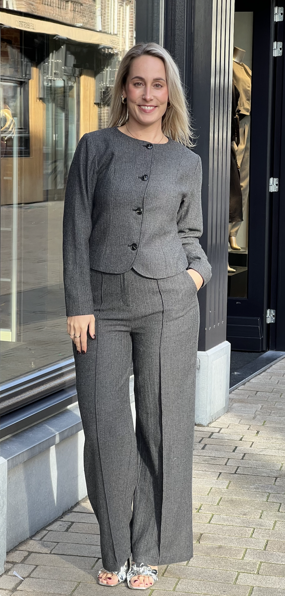 Amanda Herringbone Jacket