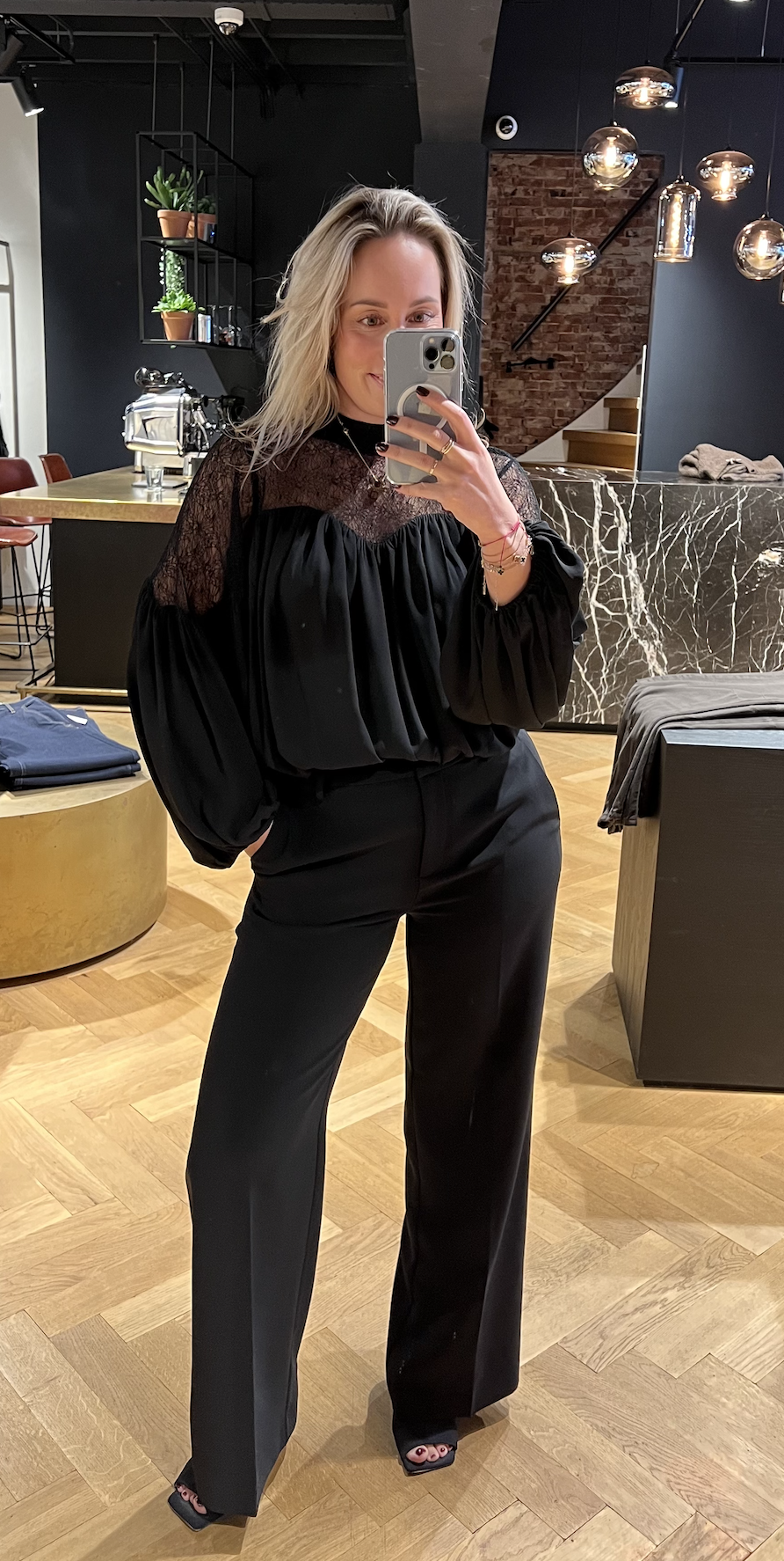 Mingo Mix Lace Blouse