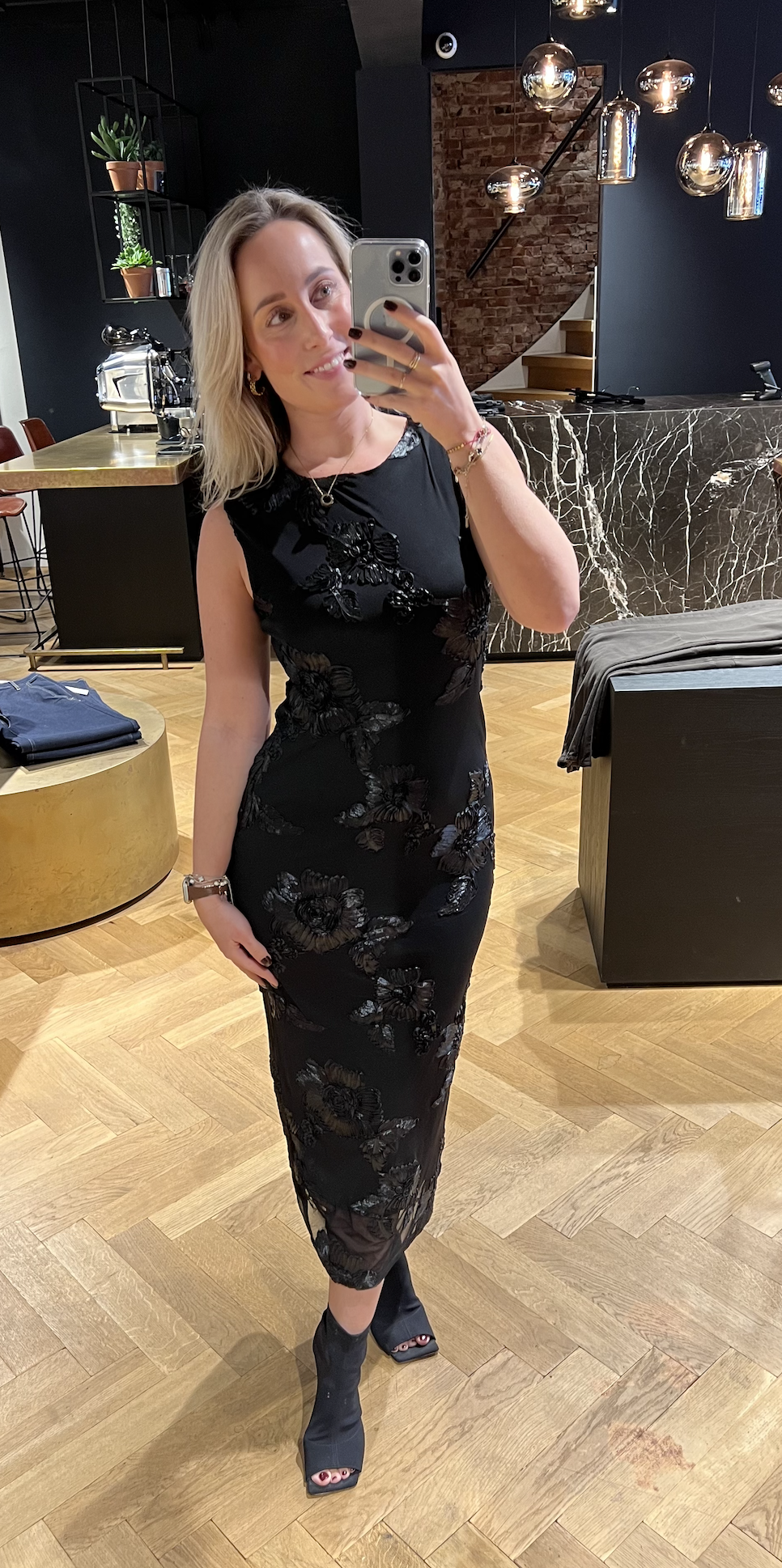 Tiranna Big Flower Mesh Dress