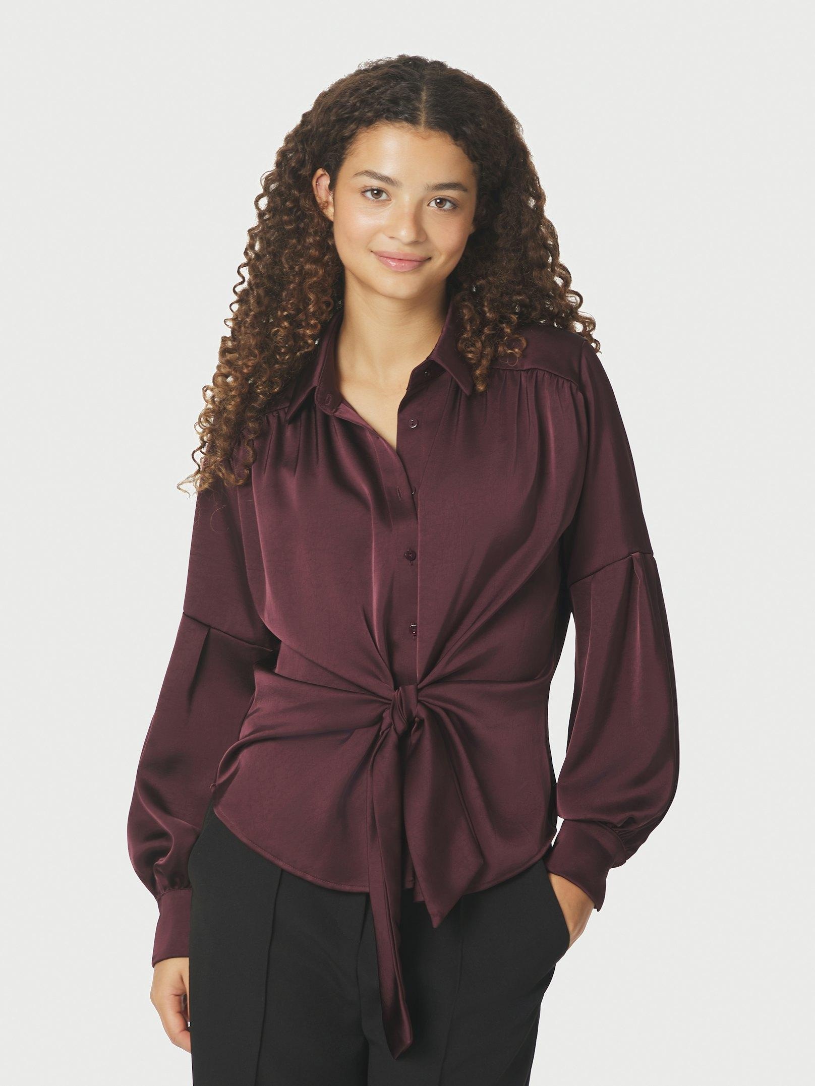 Neo Noir Naja Satin Shirt