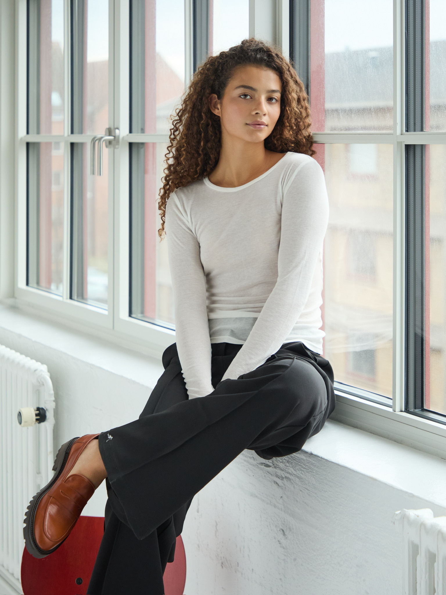 Nella Fine Rib Blouse