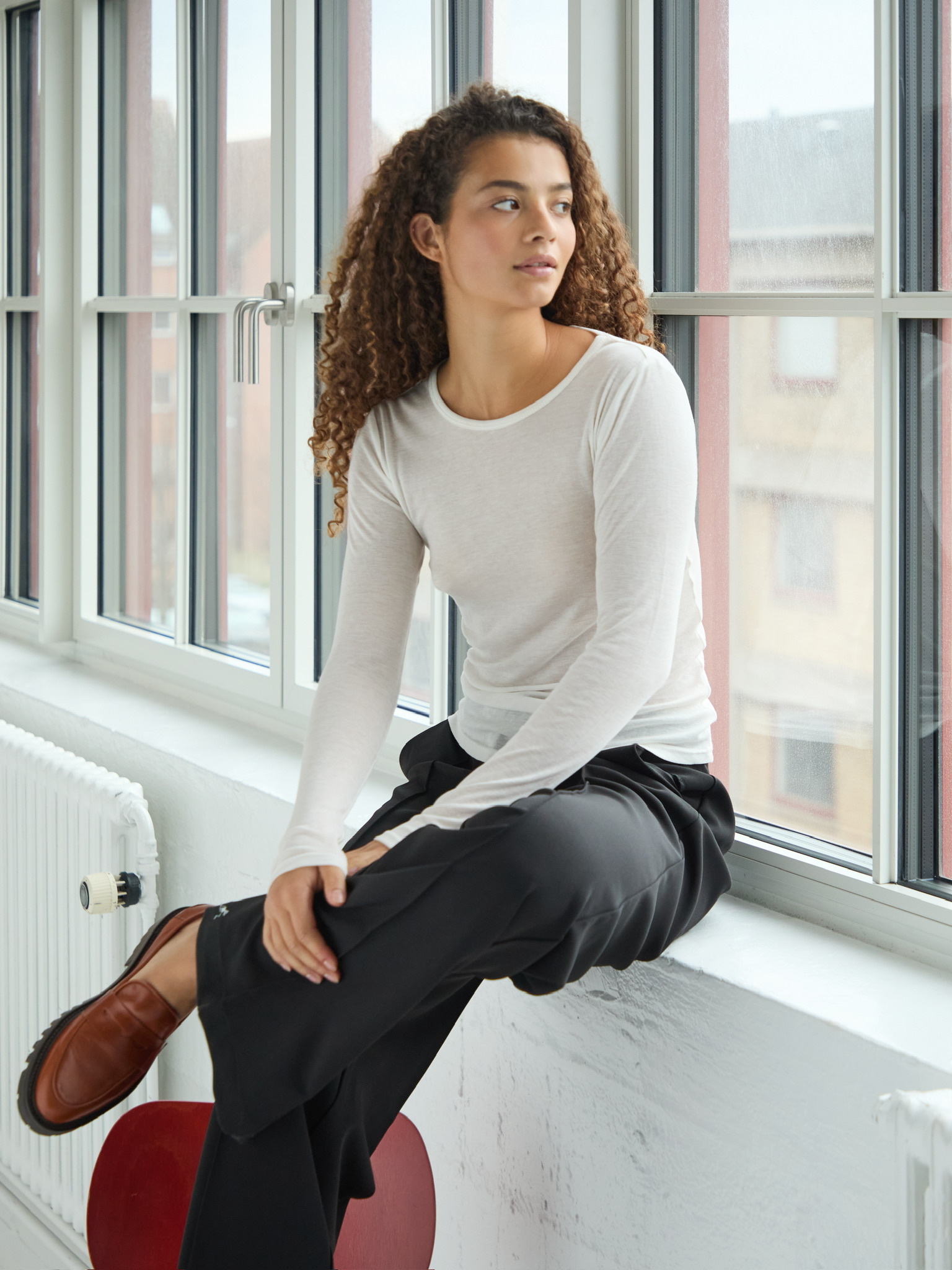 Nella Fine Rib Blouse