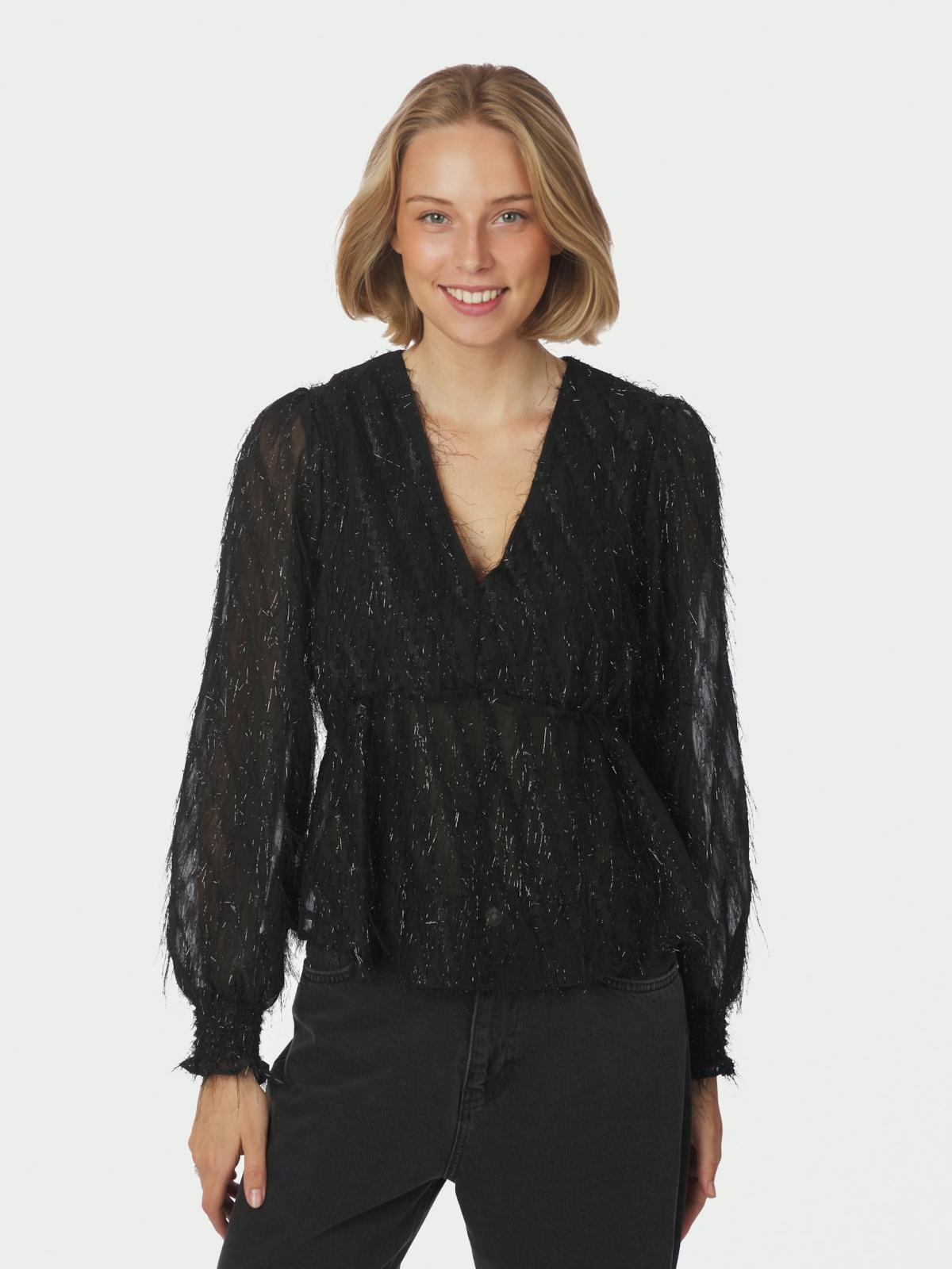 Neo Noir Fiana Frilly Blouse