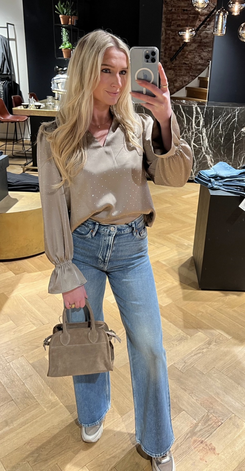 Amara Heavy Sateen Bedaz Blouse